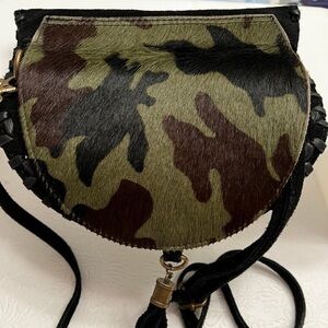 Camouflage Leather Crossbody Bag